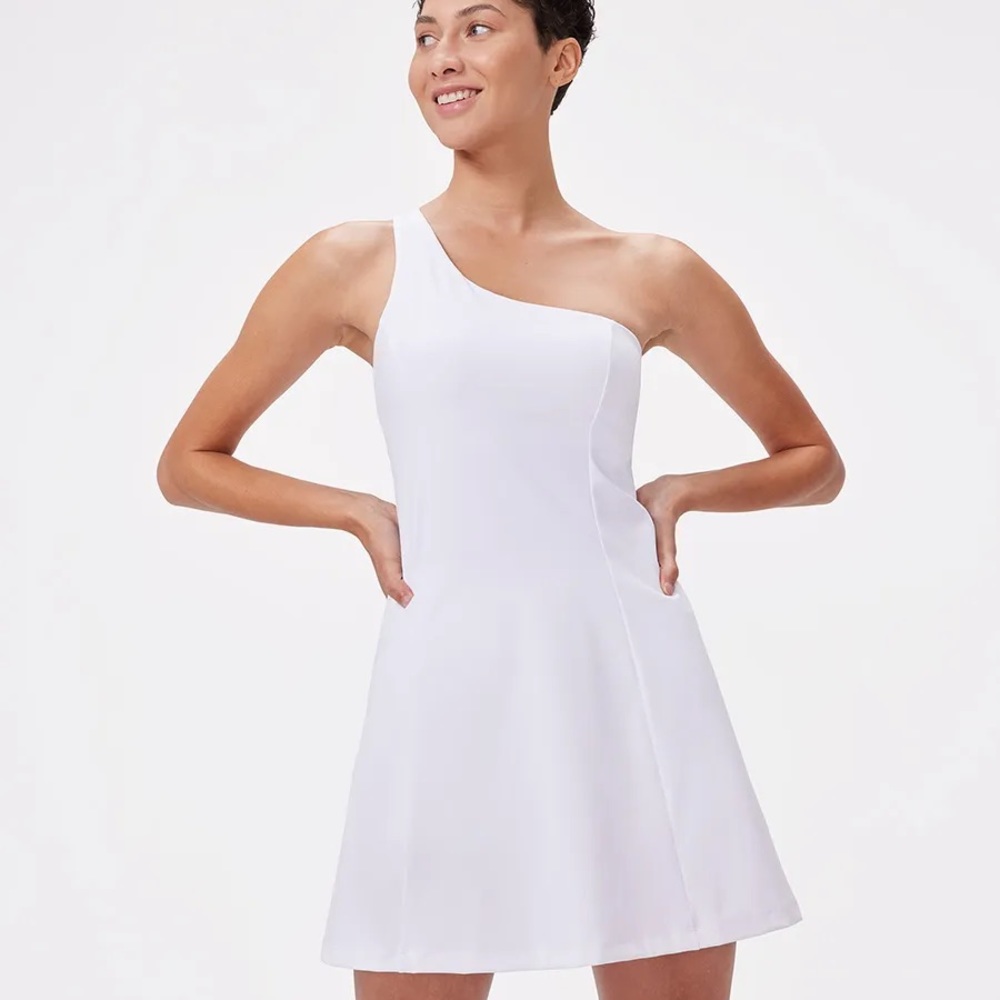 Outdoor Voices One Shoulder Dress